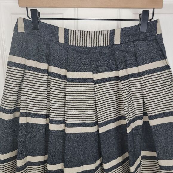 Anthropologie Moulinette Soeurs A-Line pleated skirt 6 - Picture 3 of 8